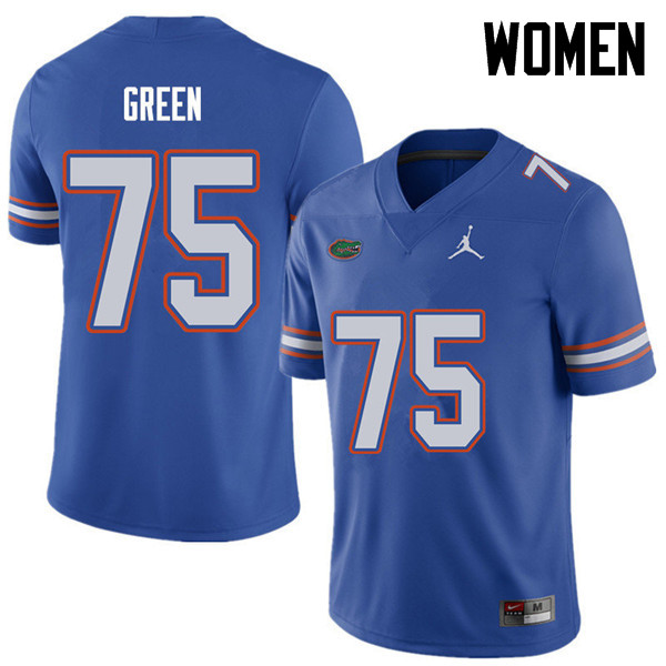 Jordan Brand Women #75 Chaz Green Florida Gators College Football Jerseys Sale-Royal